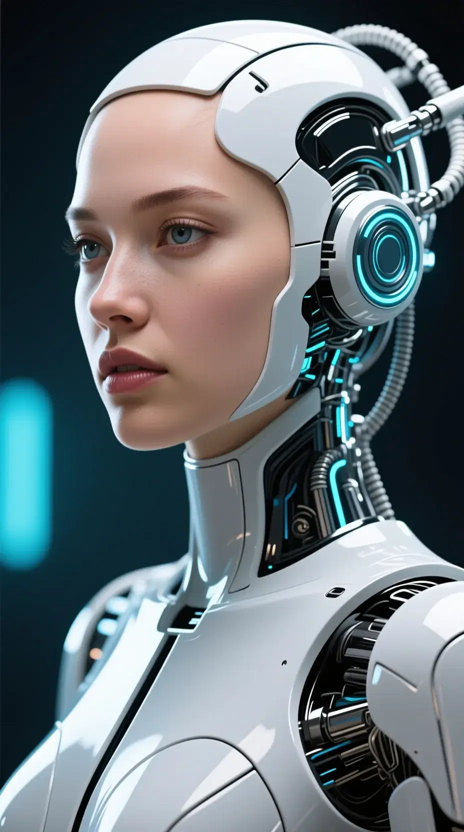 portrait of female ai woman