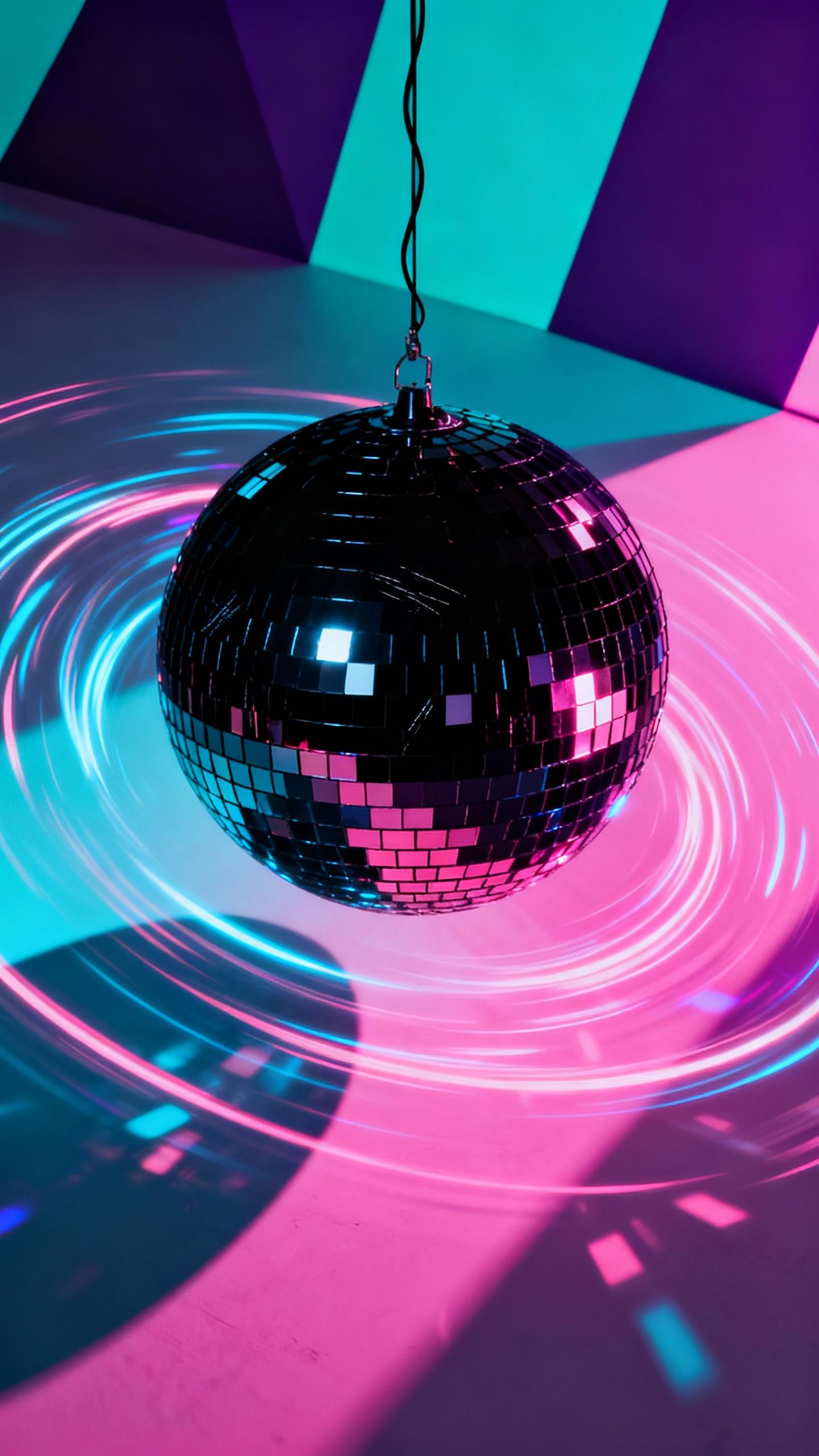 big black disco ball