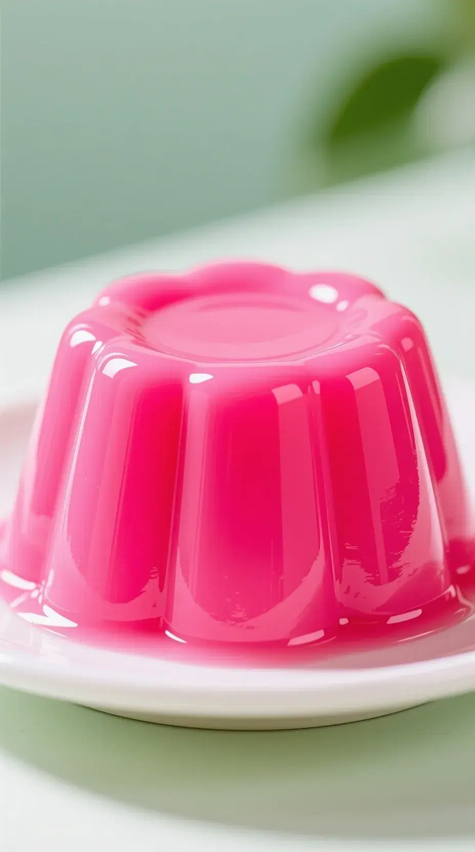 bright pink pudding